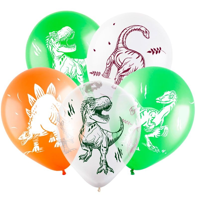 Воздушные шары с динозаврами