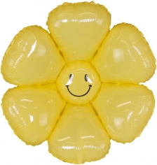Шар Фигура Цветок, Ромашка, Желтый (в упаковке)