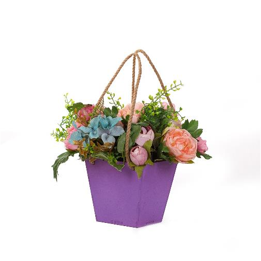 Декоративный ящик для цветов "Мини Конус", Фиолетовый