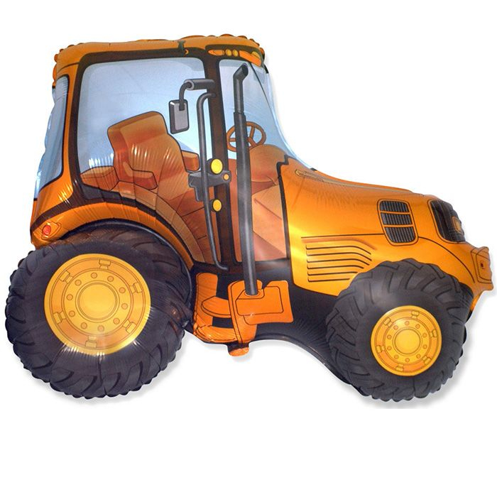 Шар Мини-фигура Трактор (оранжевый) / Tractor (в упаковке)