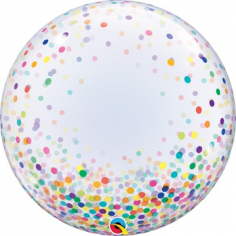 Шар Сфера 3D, Deco Bubble Конфетти разноцветное