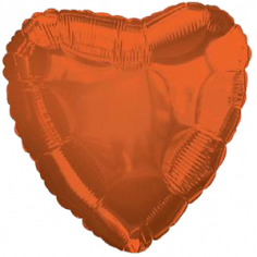 Шар Сердце, Темно-Оранжевый / Orange
