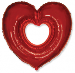 Шар фигура, Сердце Вырубка (красное) / Shape heart