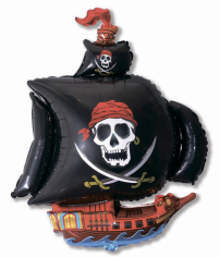 Шар Мини-фигура Пиратский корабль (черный) / Pirate Ship (в упаковке)