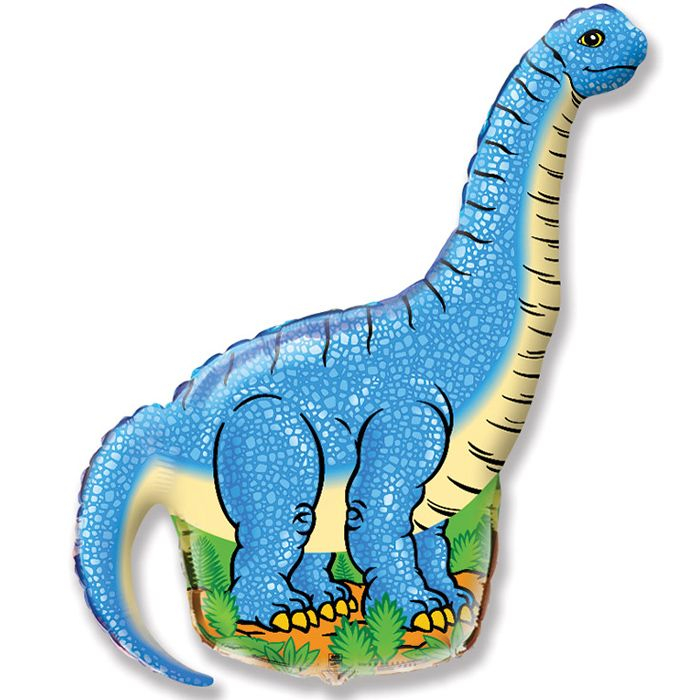 Шар Мини-фигура Диплодок, Синий / Diplodocus (в упаковке)