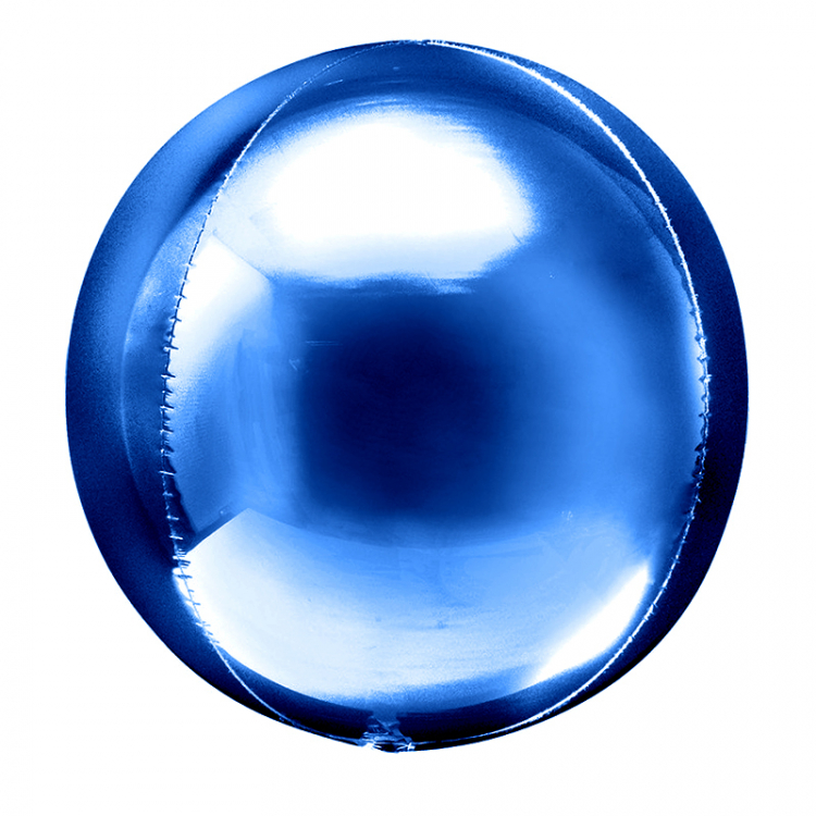 Шар Сфера 3D Металлик Синий / Blue