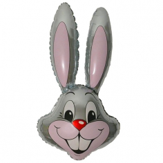Шар Мини-фигура Заяц, Серый / Rabbit (в упаковке)