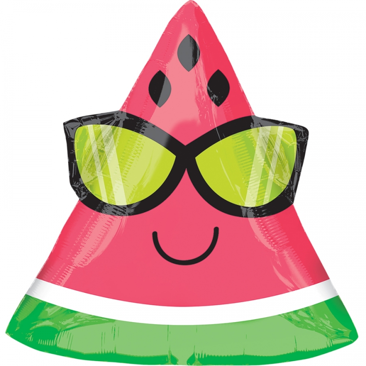 Шар Фигура Арбуз в очках / Fun in the Sun Watermelon (в упаковке)