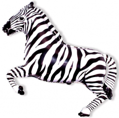 Шар Мини-фигура Зебра, Чёрная / Zebra (в упаковке)