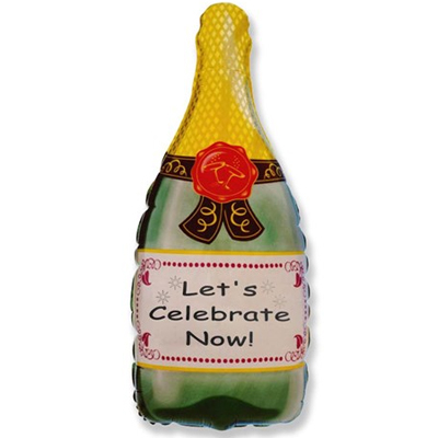 Шар Фигура, Бутылка шампанского / Champagne Bottle (в упаковке)