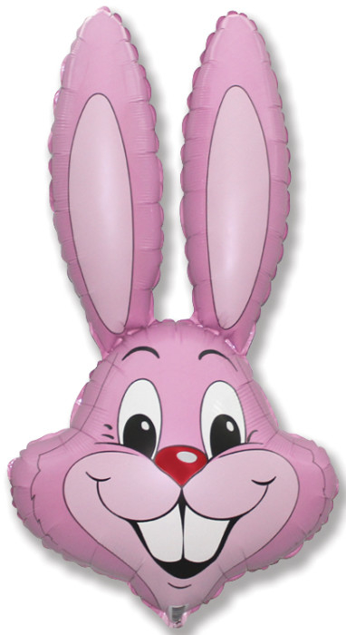 Шар Фигура, Заяц (розовый) / Rabbit (в упаковке)