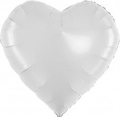 Шар Сердце Белый / White