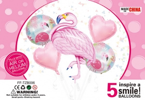 Набор шаров "Фламинго" Розовый