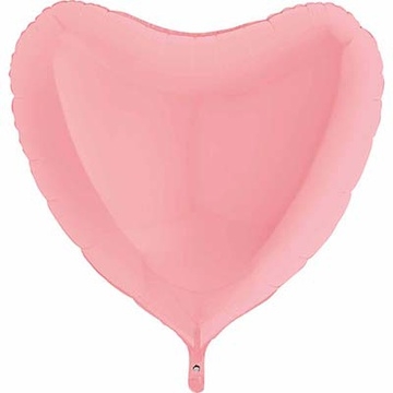 Шар Сердце, Розовый, Пастель Матовый / Matte Pink (в упаковке)