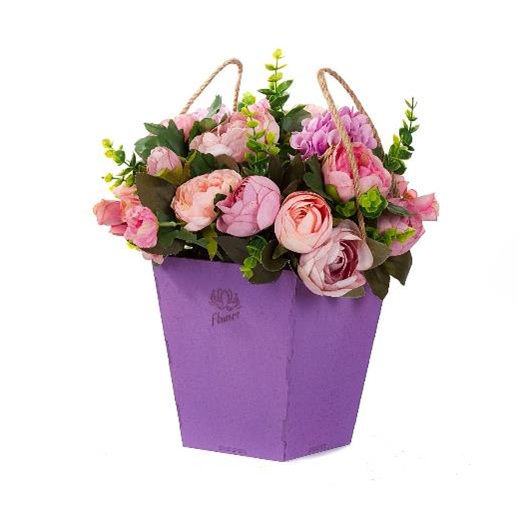 Декоративный ящик для цветов "Конус Фловерс", Фиолетовый 