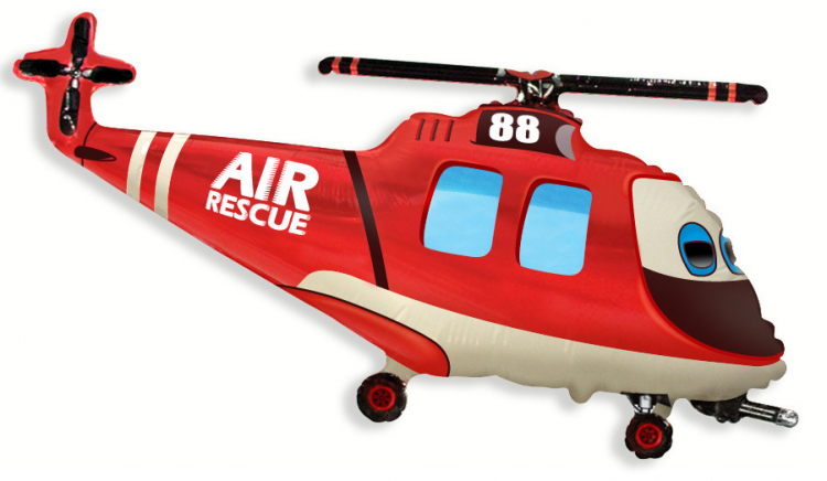 Шар Фигура, Вертолет спасательный / Rescue Helicopter (в упаковке)