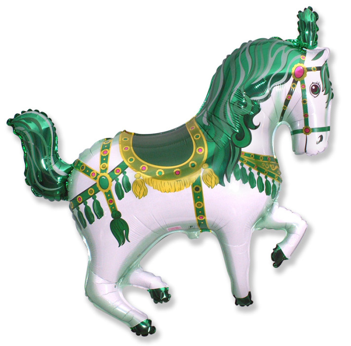 Шар Мини-фигура Цирковая лошадь, Зелёная / Horse Circus (в упаковке)
