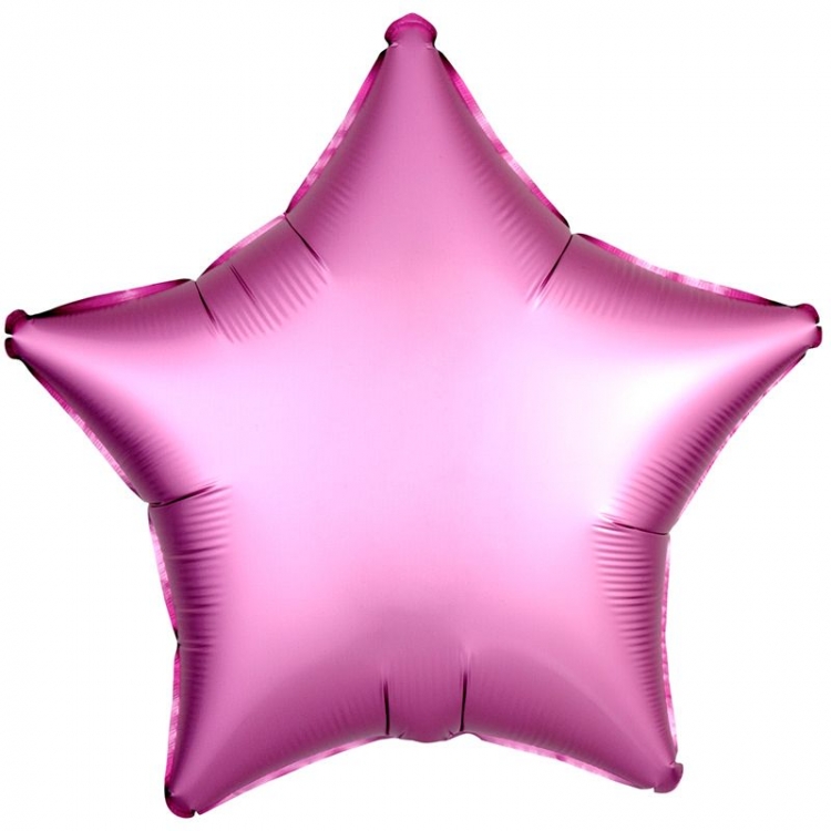 Шар Звезда Сатин Люкс / Satin Luxe Flamingo  (в упаковке)